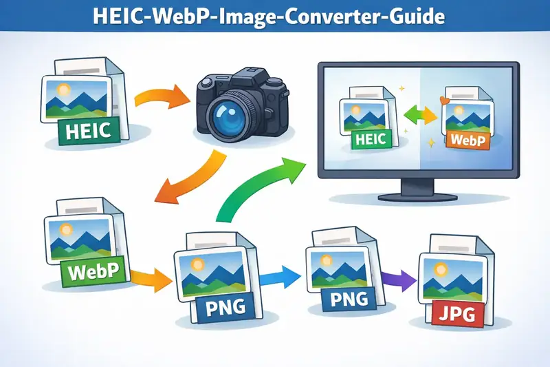 Image Format Converter: HEIC, WebP, AVIF, PNG & JPG — All in Your Browser